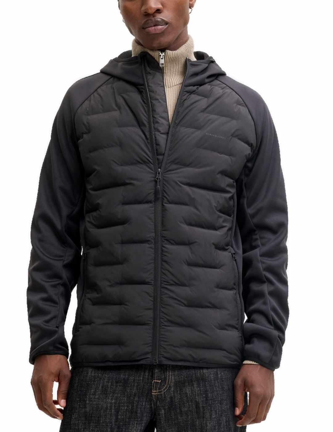 Chaqueta Jack&Jones Perfect negro con capucha para hombre