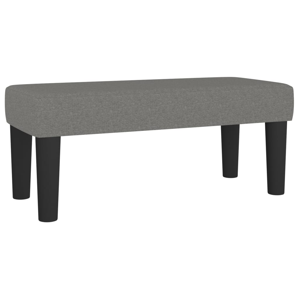 vidaXL Banco de tela 70x30x30 cm en color Negro/Gris claro/Crema y más