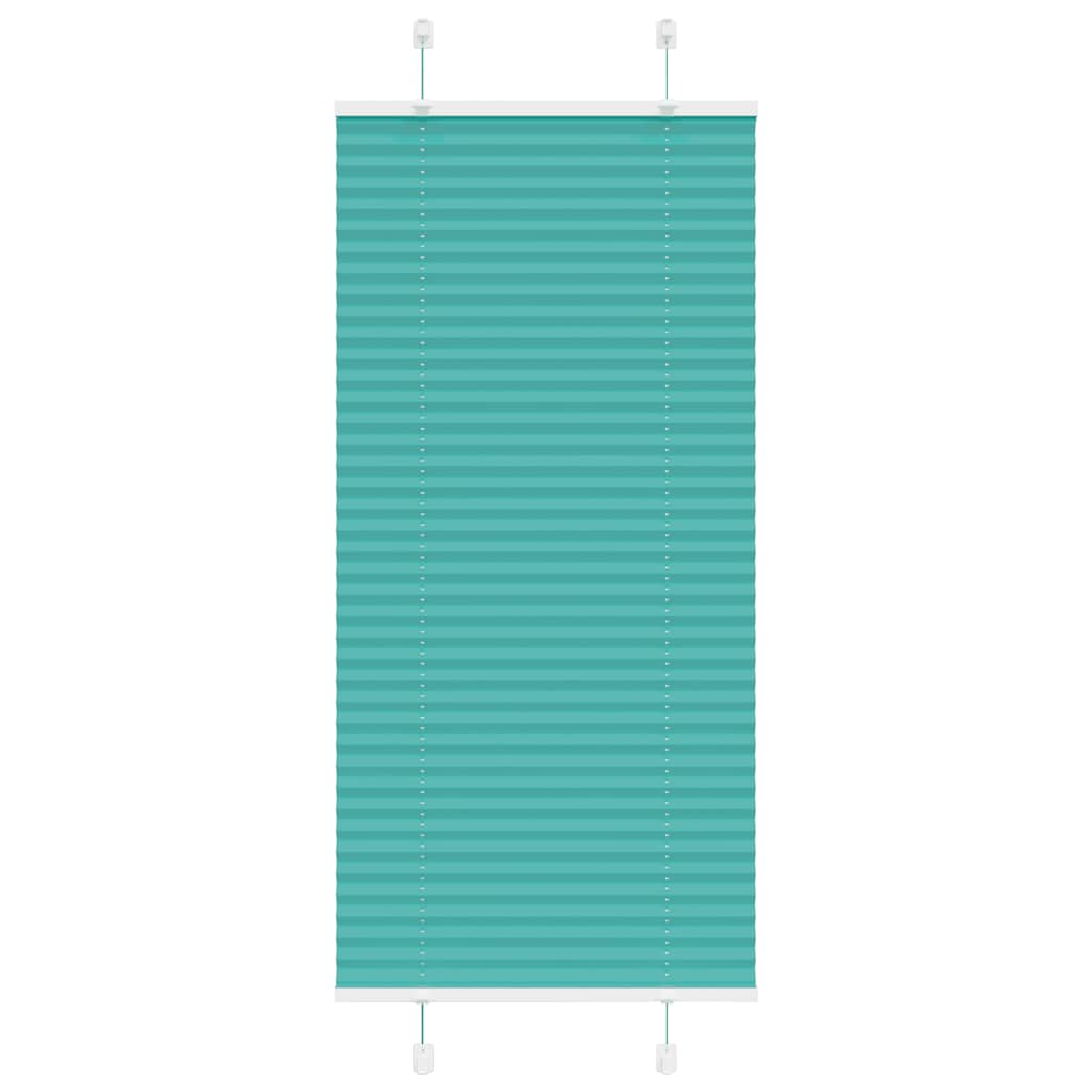 vidaXL Estor Plisado verde petróleo 60x150 cm Tela Ancho 59,4 cm