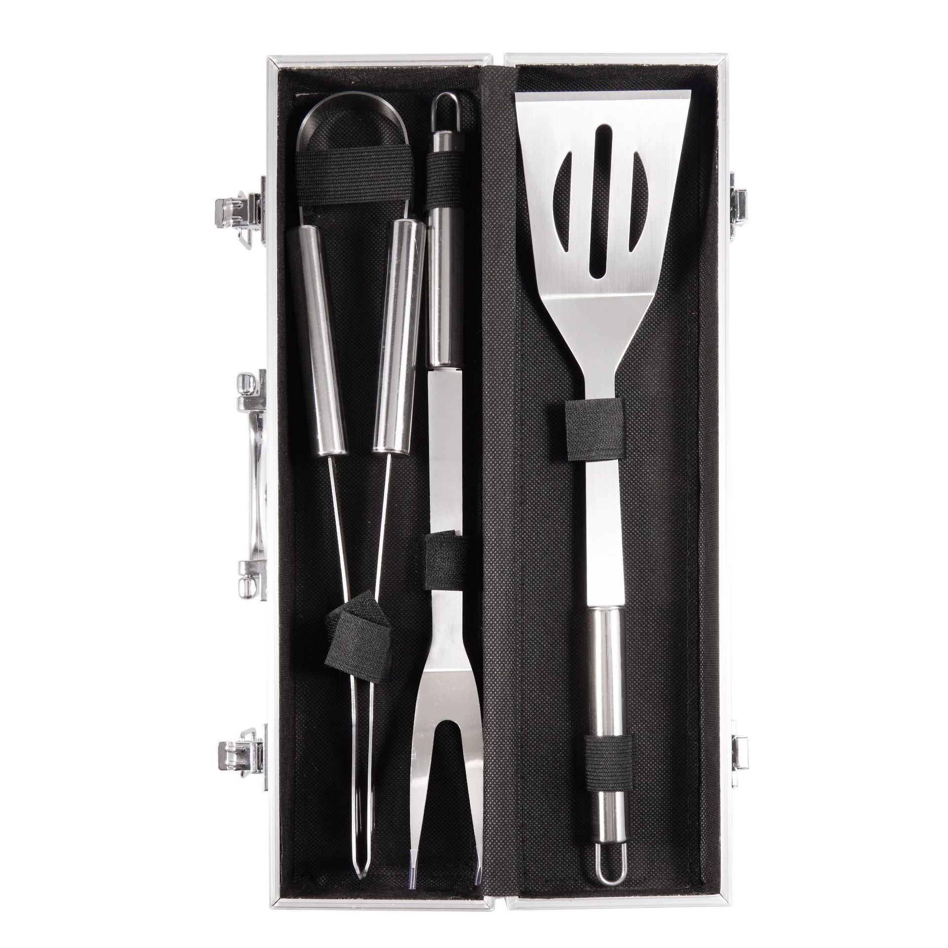 TK Juego De Barbacoa De Acero Inoxidable Con Almacenamiento Portátil Y Manta De Algodón Herramienta De Hornear Para Exterior