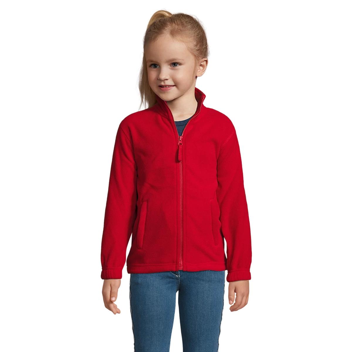 Chaqueta Forro Polar SOL'S North Kids para Niño y Niña – Chaqueta Térmica con Cremallera Completa y Cuello Alto, Abrigo Deportivo Ligero, Suave y Muy Cálido