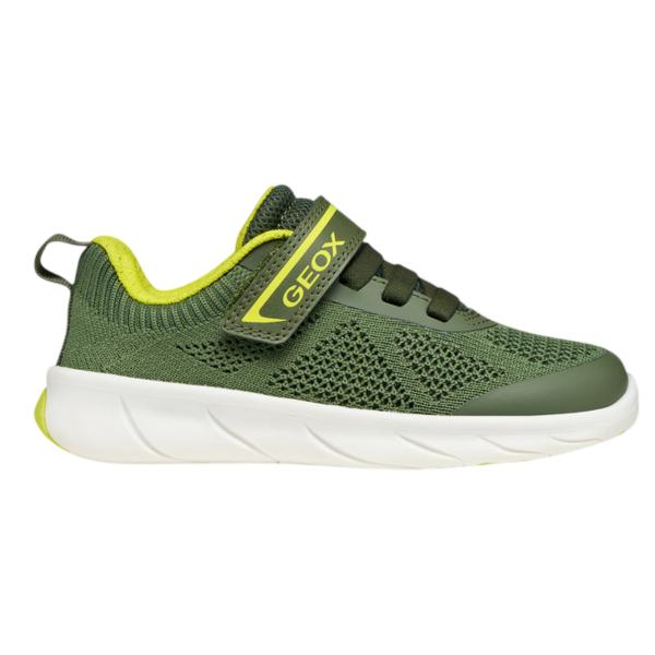 Geox, zapatillas barefoot para niños y niñas, con puntera ancha y cierre de banda adherente y cordones elásticos,