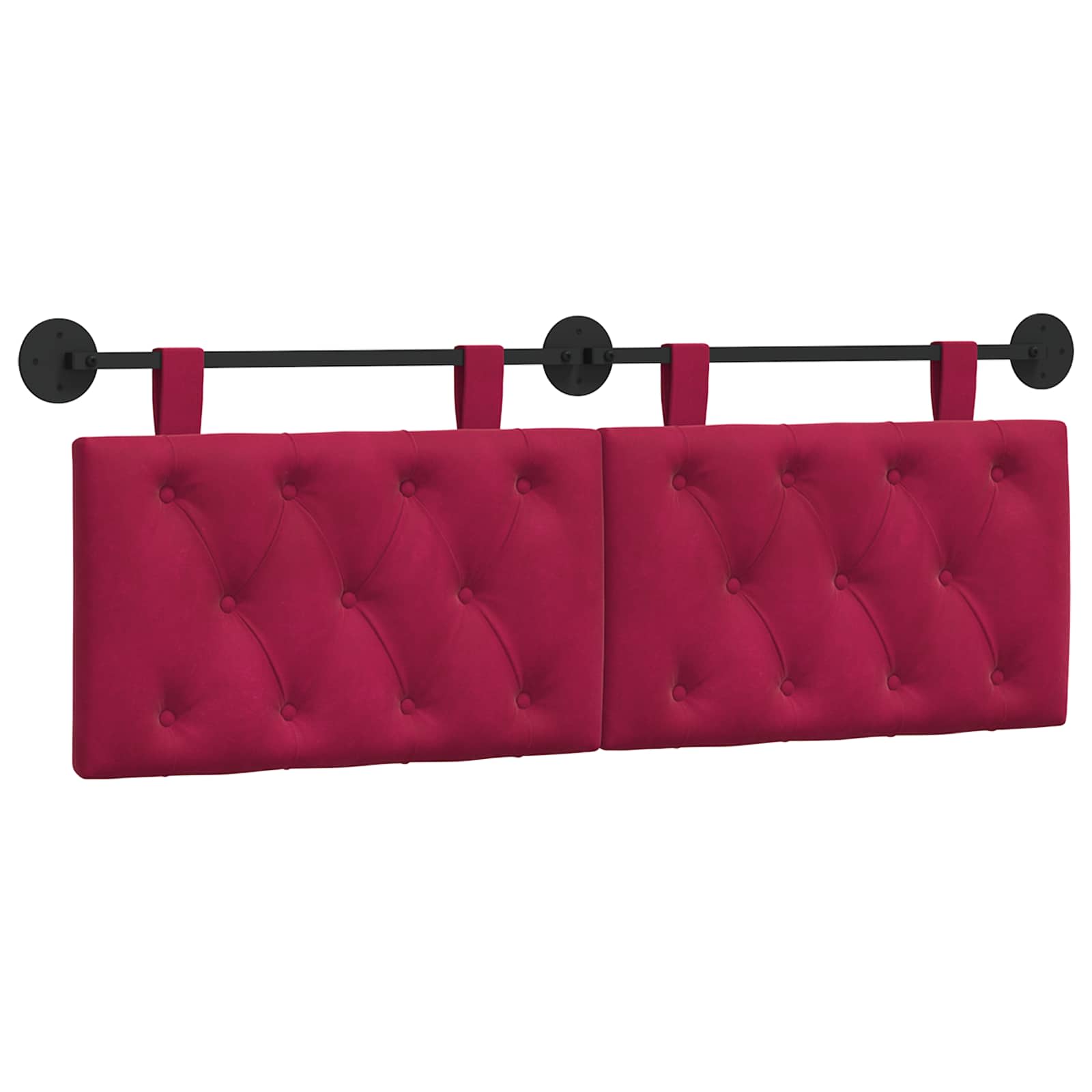 vidaXL Cabecero colgante Terciopelo 150 x 55 x 7 cm Multicolor
