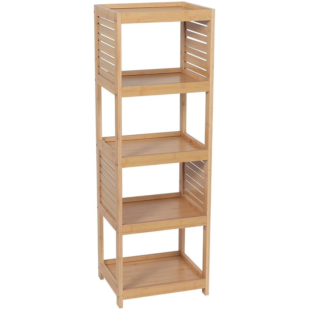 PLUSHOME MUEBLE 5 ESTANTES ACACIA Y MDF -TRINIDAD