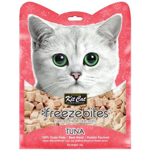 Kit Cat Snack FreezeBites Liofilizados de Atún para Gato (Gatos , Snacks , Naturales) - 15 GR