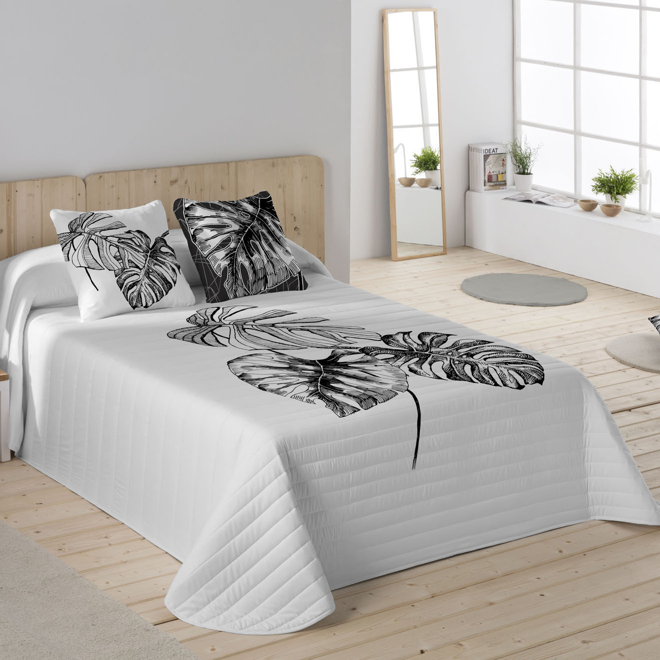 ICEHOME - Colcha Bouti Estampada 100% Algodón 144 Hilos - Relleno 70 gramos - Colcha Ligera para Cama 90/135/150/180 - Fabricado en España
