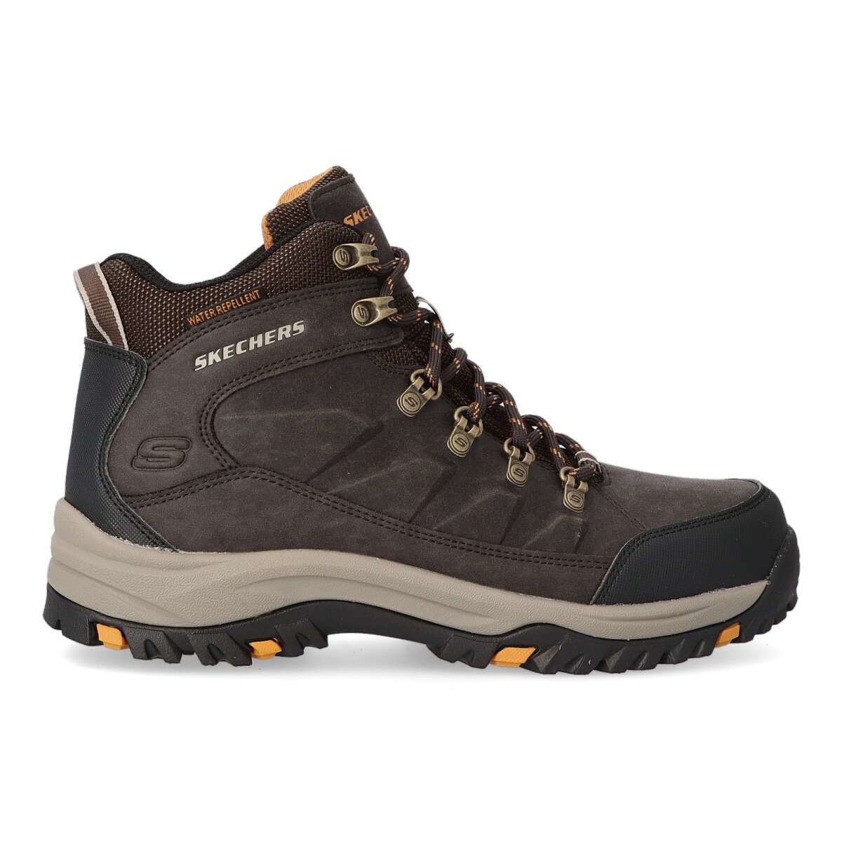Skechers - Botas Relment-Daggett de senderismo para hombre con ante resistente al agua y plantilla Air Cooled Memory Foam