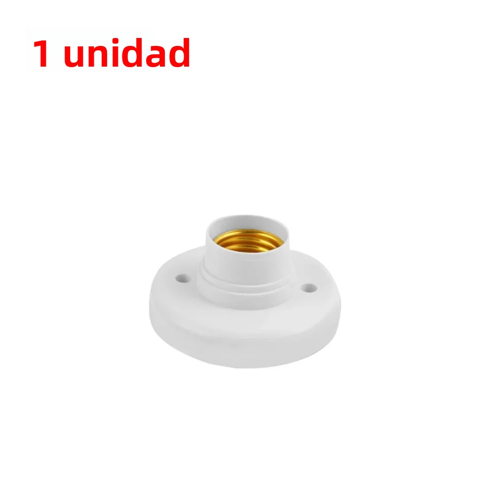 TK Soporte De Bombilla De Tornillo E27 1-20PCS 220V Base De Lámpara Para Techo En Plástico Blanco Adaptador De Soporte De Bombilla
