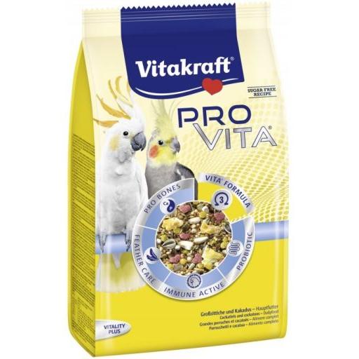 Vitakraft Menú Súper Premium Provita Probiótico Cotorras - 750 GR