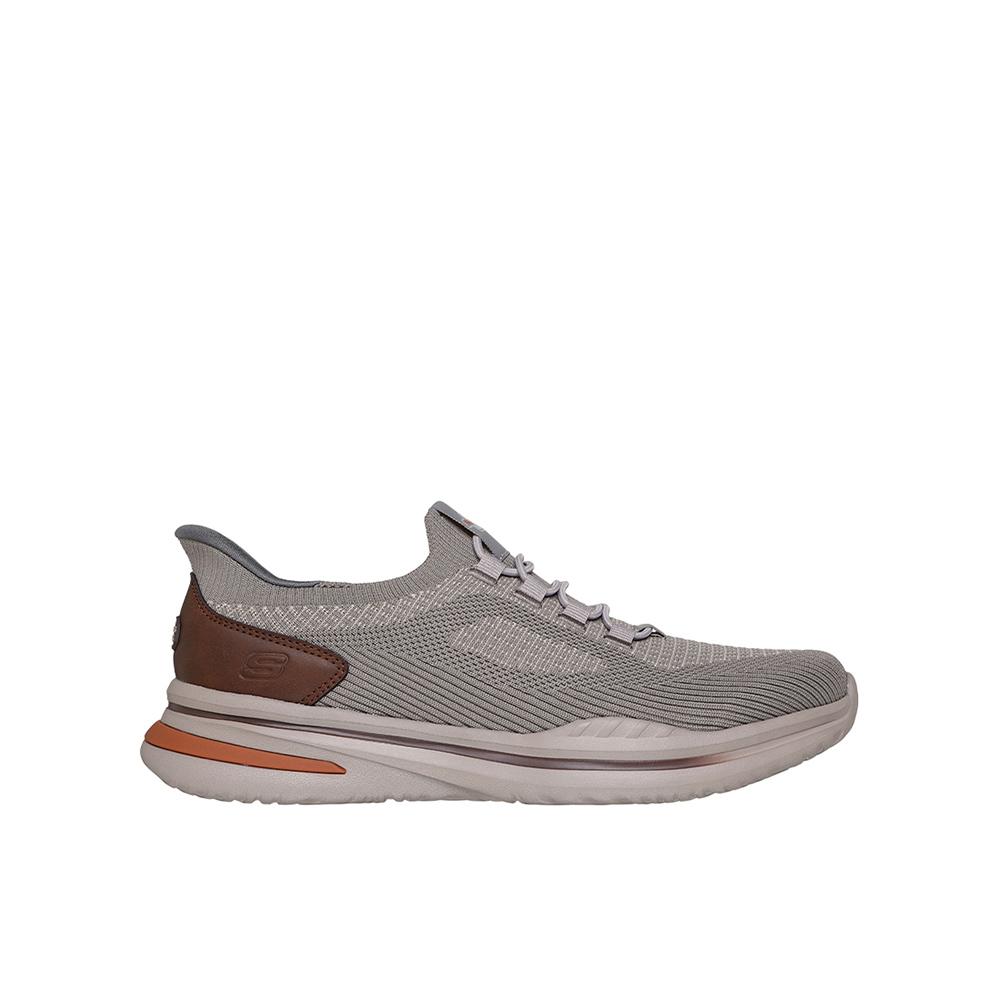 Skechers Zapatilla Slip-ins: Relaxed Fit: Norlan - Alonso Gris Hombre modelo 211207_TPE con suela de 3cm 88453