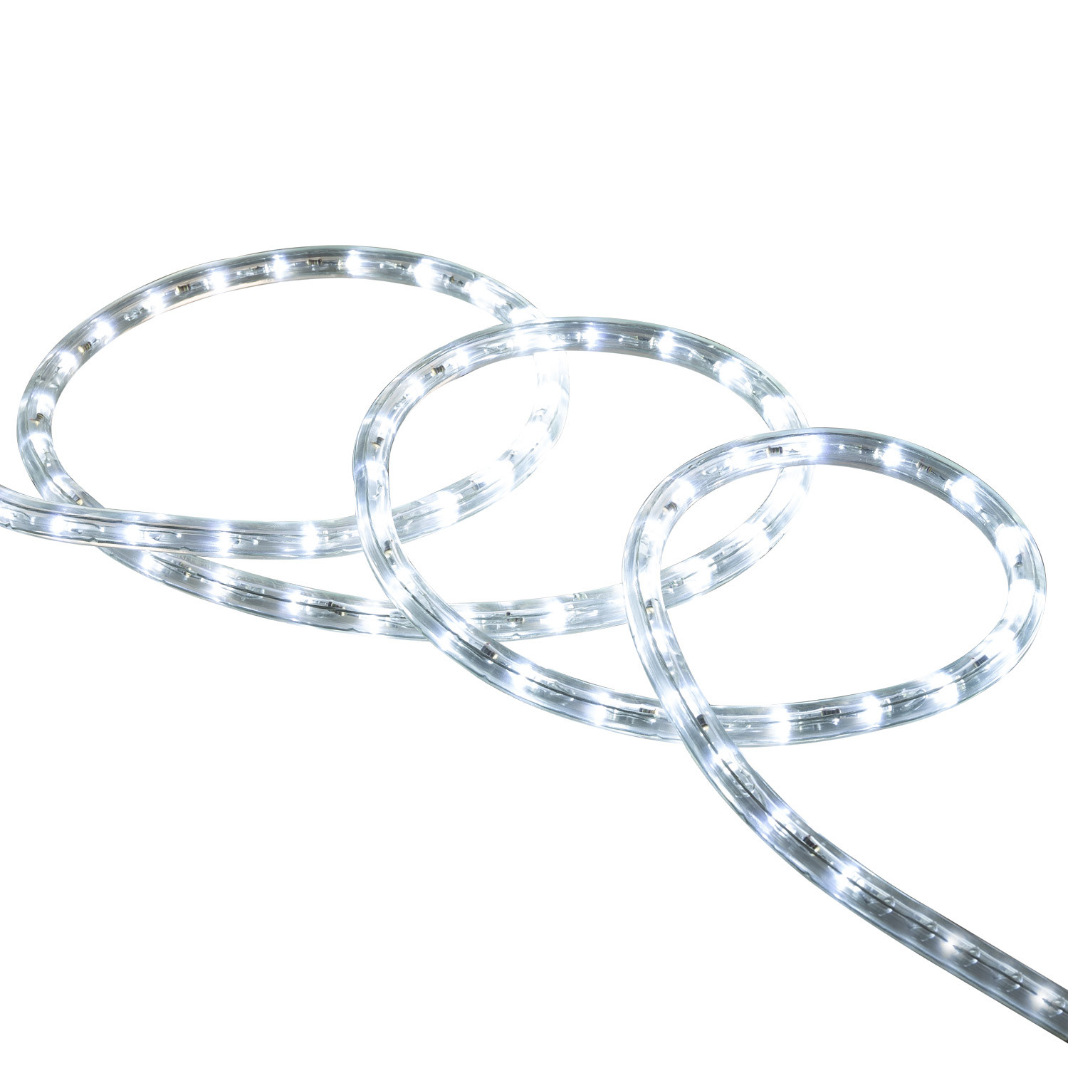 Ledkia Manguera LED Redonda 220V AC 36 LED/m Blanco Frío IP65 a Medida Corte cada 100 cm