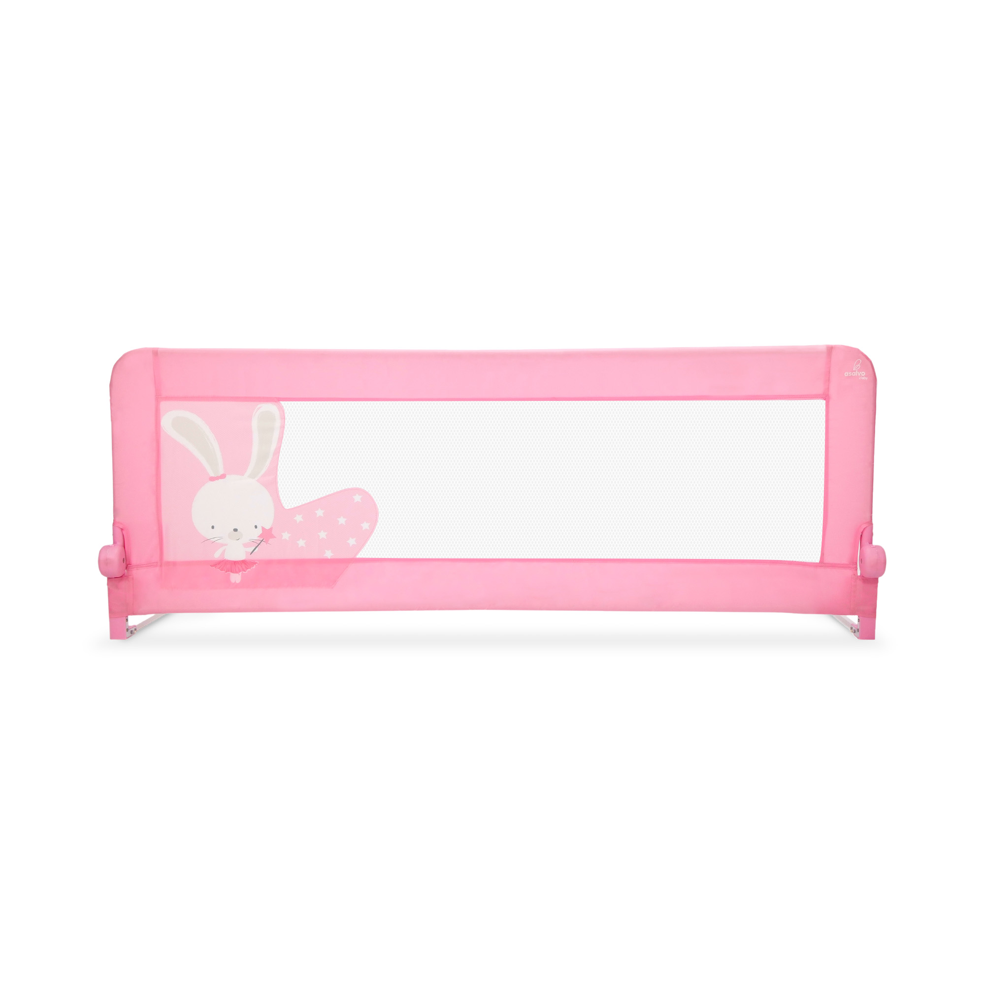 Asalvo Barrera de Cama Nido o Estándar 2-1 de 150cm - Abatible con Correas Antideslizantes, Plegado Rápido, Tejido Transpirable Lavable y Bolsa de Transporte