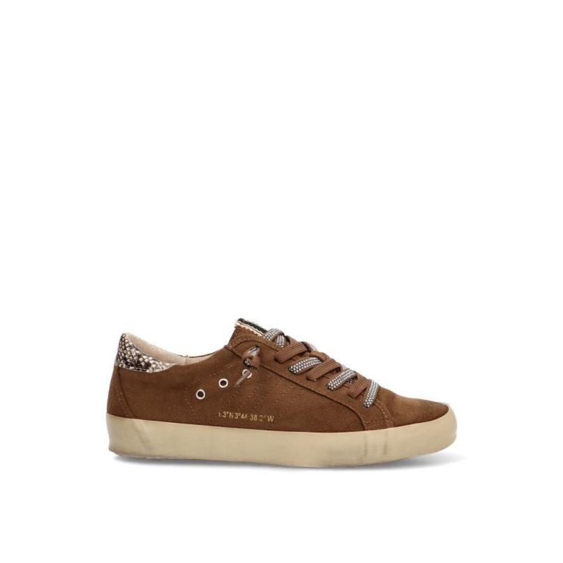 Zapatillas Casual Yulia - Mujer - Suela Plana - Modelo M6501 - Color Camel