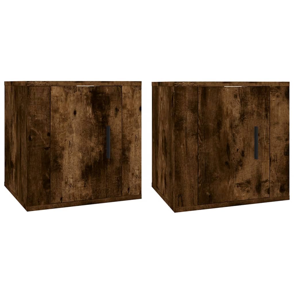 vidaXL Muebles para TV de pared 2 uds 40x34,5x40 cm, Mueble de Salon, Mueble TV, Mueble TV salon, Mesa de TV, Mueble tele