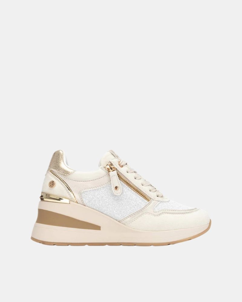 XTI 144379 Zapatillas Bajas Mujer Beige