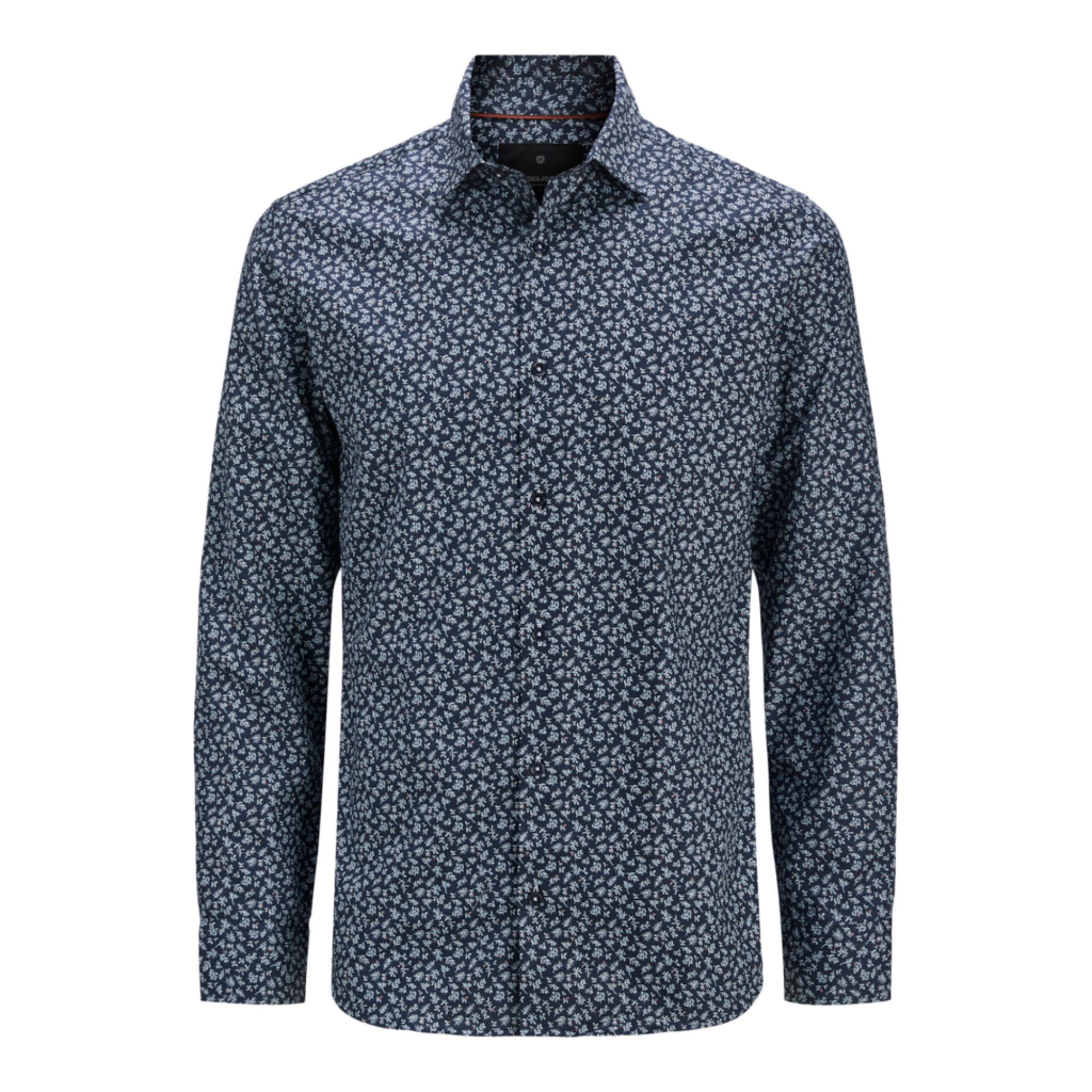 JACK&JONES 12273876 JPRBLABARNES PRINT DOBBY L/S SHIRT SN Hombre Camisa Larga Corta Vestir Casual estampados 29571