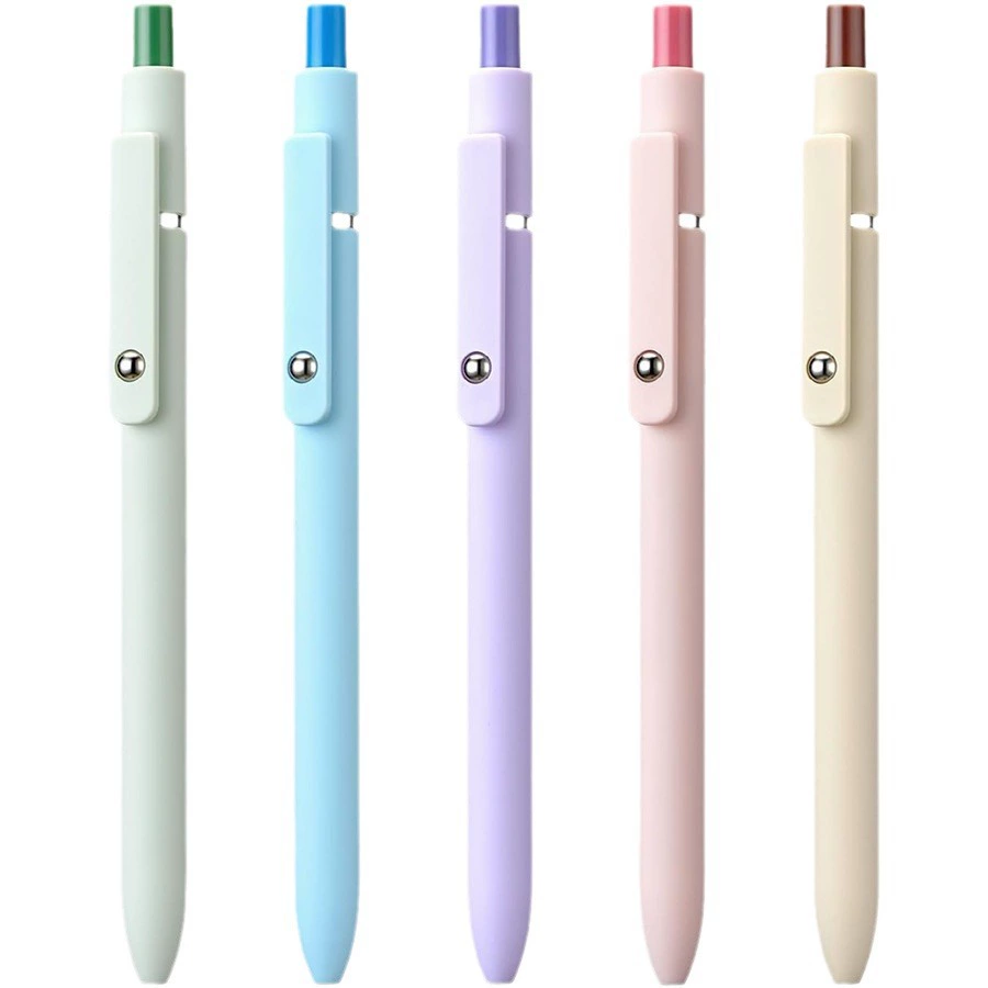 5 bolígrafos retráctiles de gel, FINA TIP de 0,5mm, Tinte de