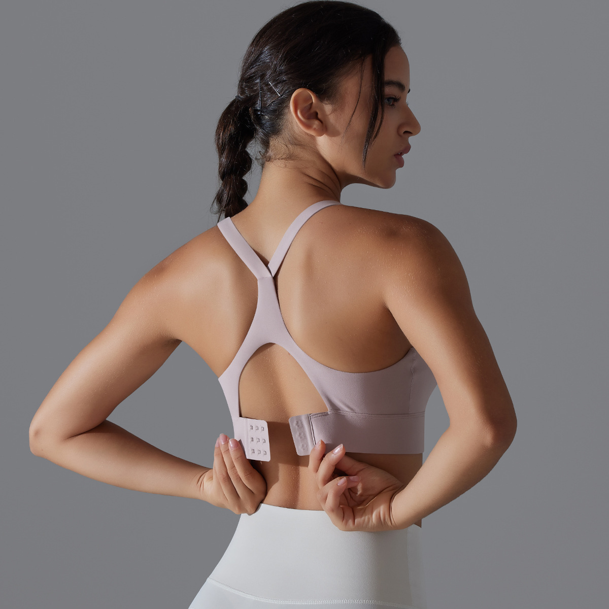 CA Sujeto Deportivo con espalda Descubierta para Mujer, ropa interior de entrenamiento con pala ajustable para correr, Fitness, Gimnasio, Bralette Acolchado, ropa Deportiva