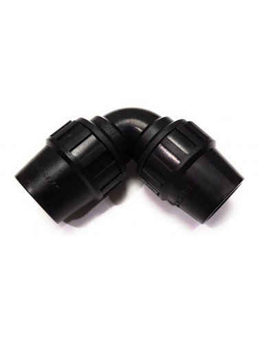 Codo Ø32 de 90° a Presión para Polietileno PE-40 Crearplast CS3232