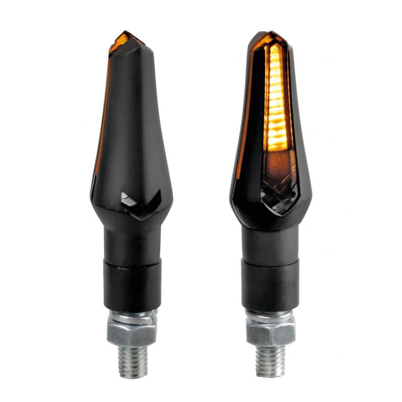 Juego De Intermitentes Led Homologados Para Moto 12V - Luz Naranja LAM90493