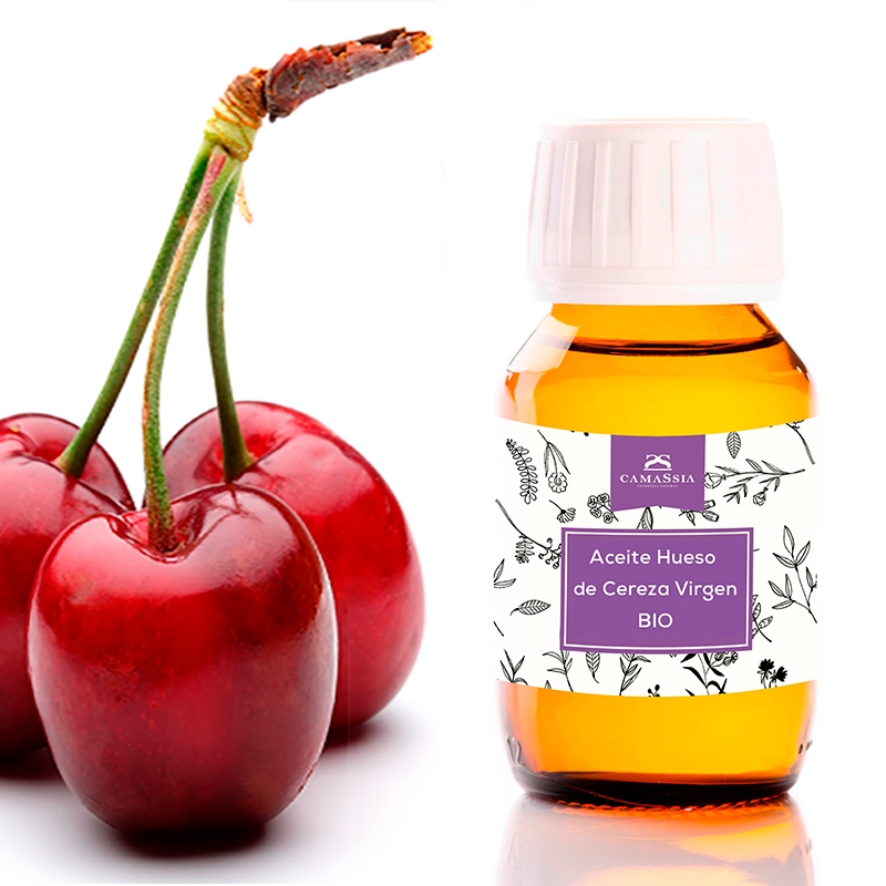 Camassia Aceite de Hueso de Cereza Virgen BIO | Aceites vegetales | Prensado en frío de cultivo ecológico