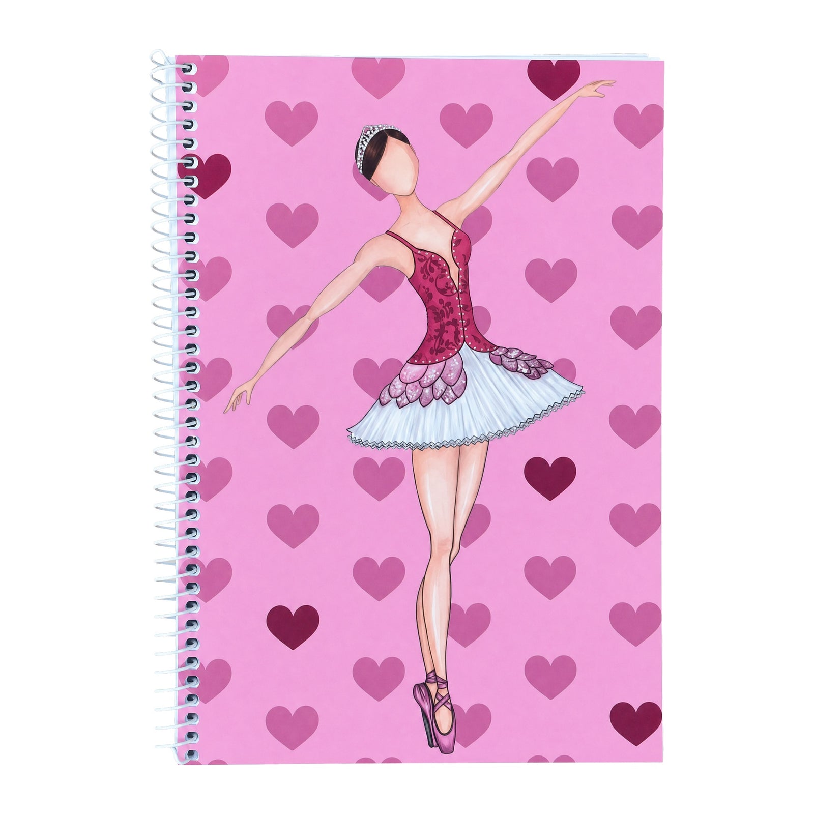 illustrArte Libreta Bailarina Mariela 17 x 24 cm, 50 Hojas Cuadriculadas