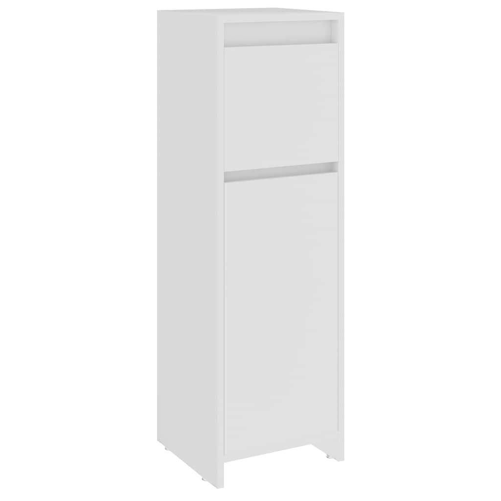 vidaXL Armario de baño madera contrachapada blanco 30x30x95 cm