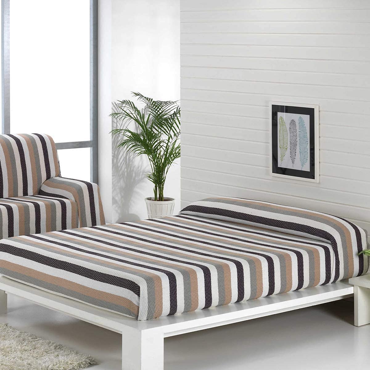 Zig -Colcha Multiusos Sofá y Cama Algodón Poliester max Calidad - Energy Colors Textil-Hogar