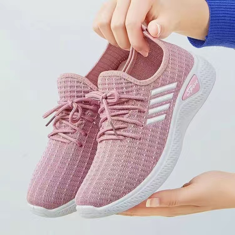 TK Zapatos de mujer de nuevo estilo, zapatos casuales de suela suave para caminar para madres, calcetines de moda, zapatos deportivos, zapatos individuales para mujeres