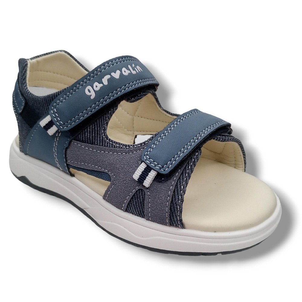 Garvalin Sandalia Abierta Niño 232651-A JEANS calzado niños Garvalín Summer ROYALE CORDONETS