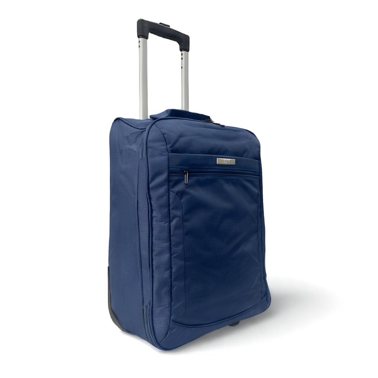 Maleta de Cabina Plegable 50x35x20cm –MEJORADA- Equipaje Ligero con 2 Ruedas y Asa Telescópica Oculta – Ahorro de Espacio – 4 Colores