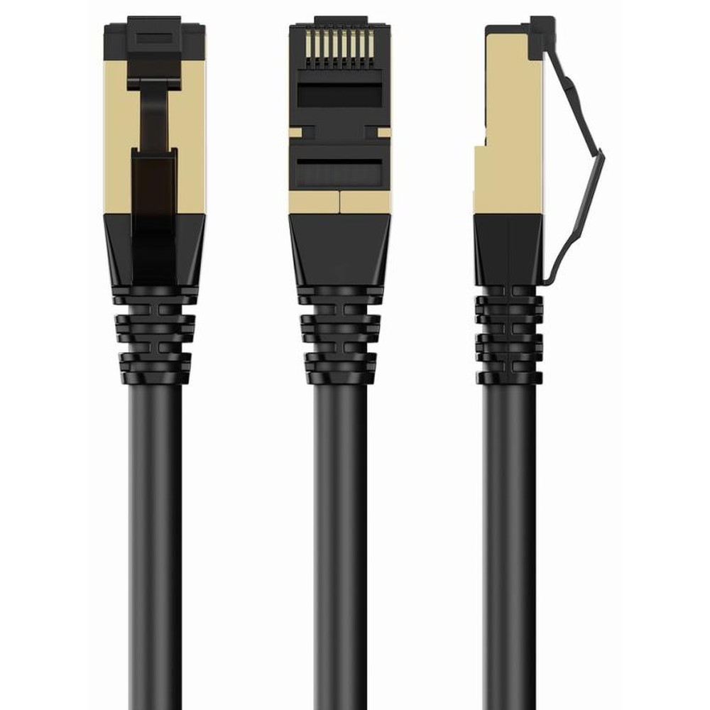 Gembird - Cable de red Cat8 PP8-LSZHCU-BK-2M S/FTP (S-STP) con blindaje metálico para redes de alta velocidad y baja interferencia, 2 m negro