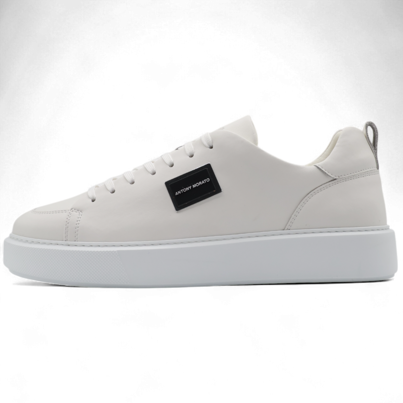 Zapatillas Antony Morato Piel Sintetica Sneaker de Hombre Blanco Hombre Moderno, Ropa casual 100% Piel sintética