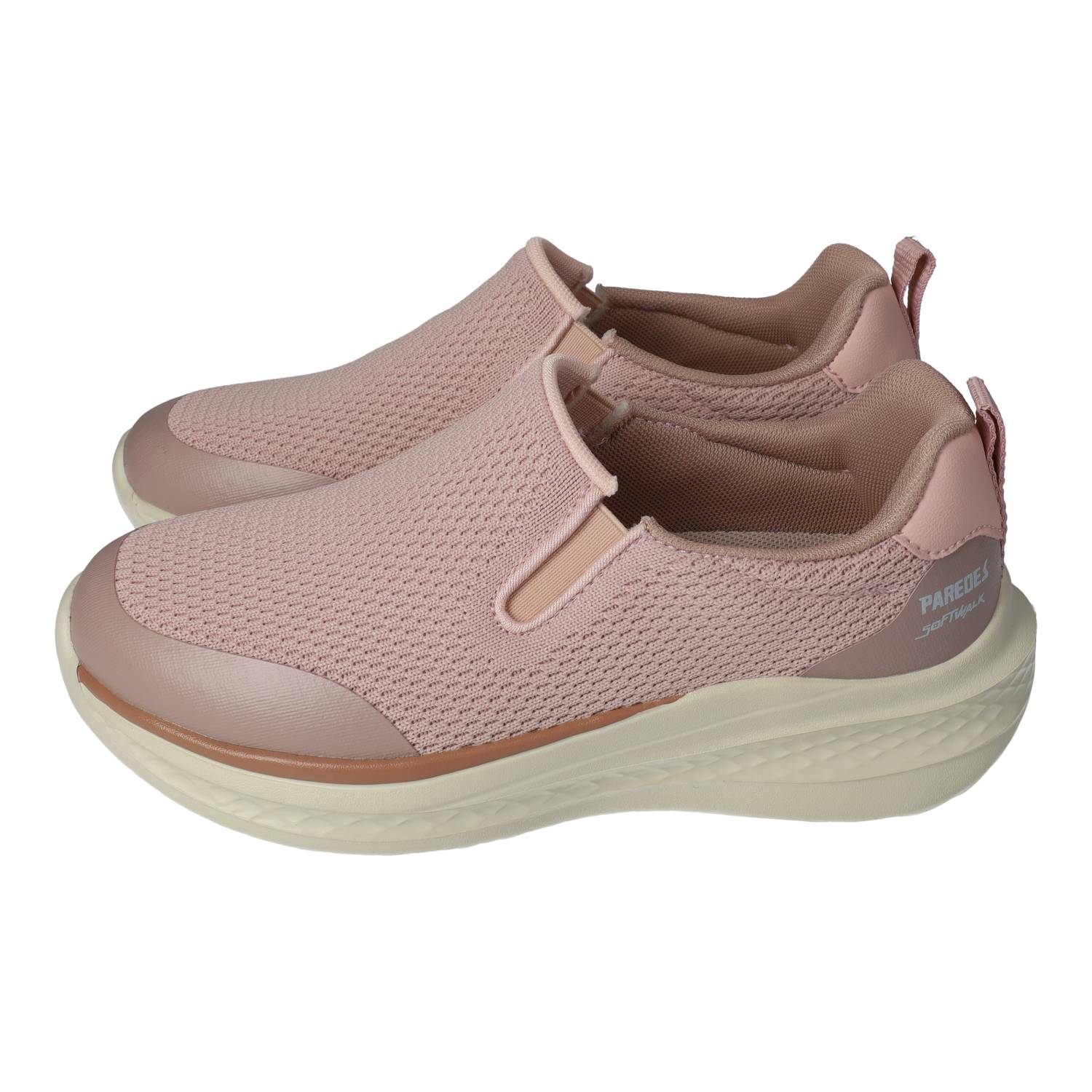 Deportivos marca PAREDES para mujer en color rosa. Zapatillas deportivas de mujer Paredes rosa sin cordones