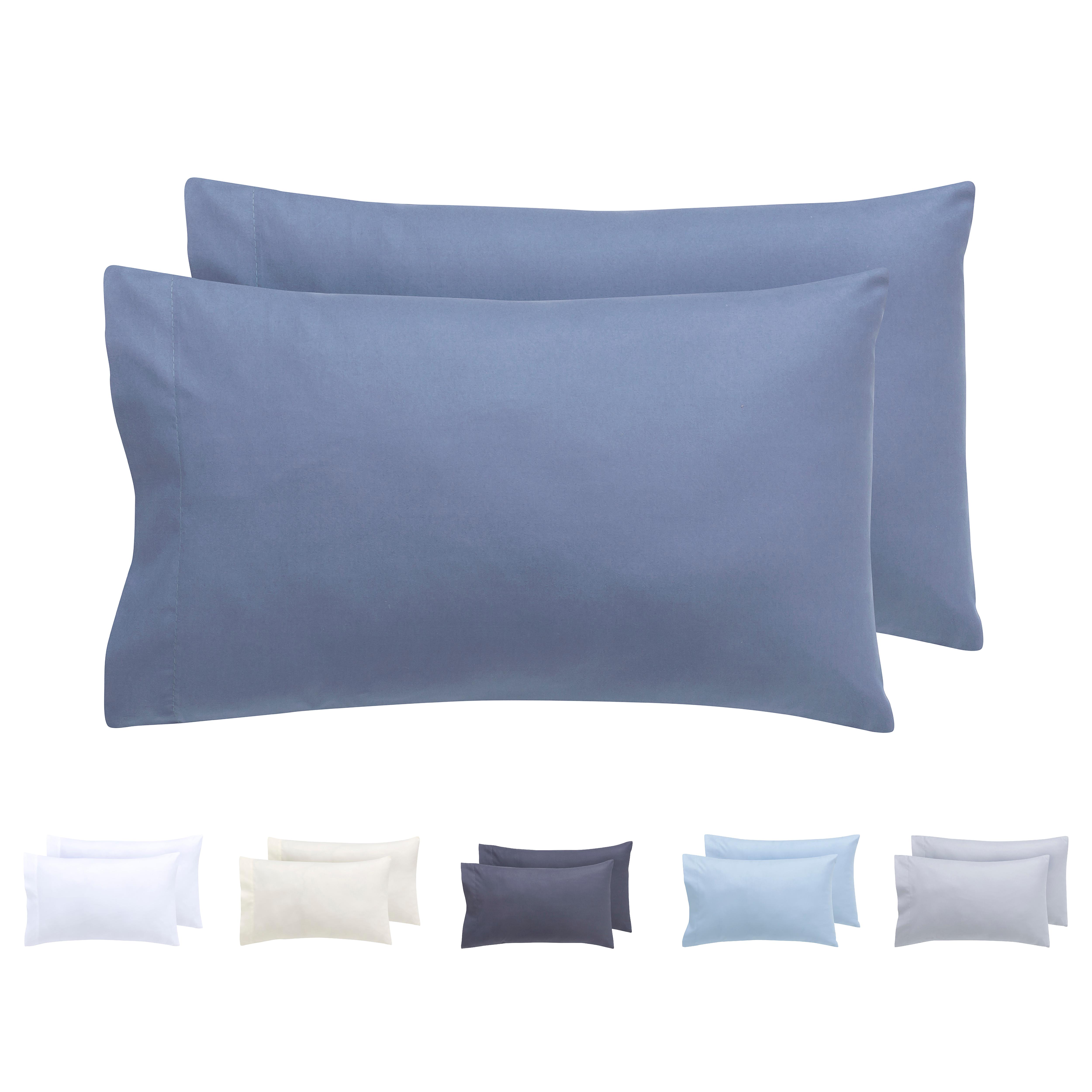 Todocama - Juego de 2 fundas de Almohada de Microfibra Cepillada Extra suave