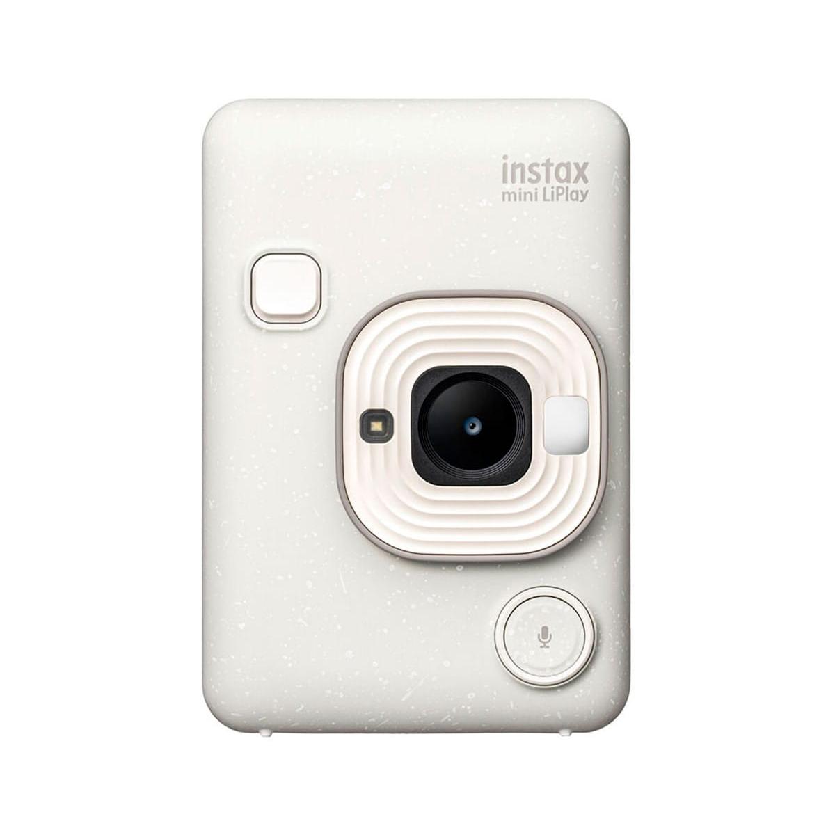 Fujifilm - Cámara instantánea instax mini liplay™ misty white, híbrida cámara e impresora móvil con pantalla táctil de 2,7\", filtros y sonido grabado