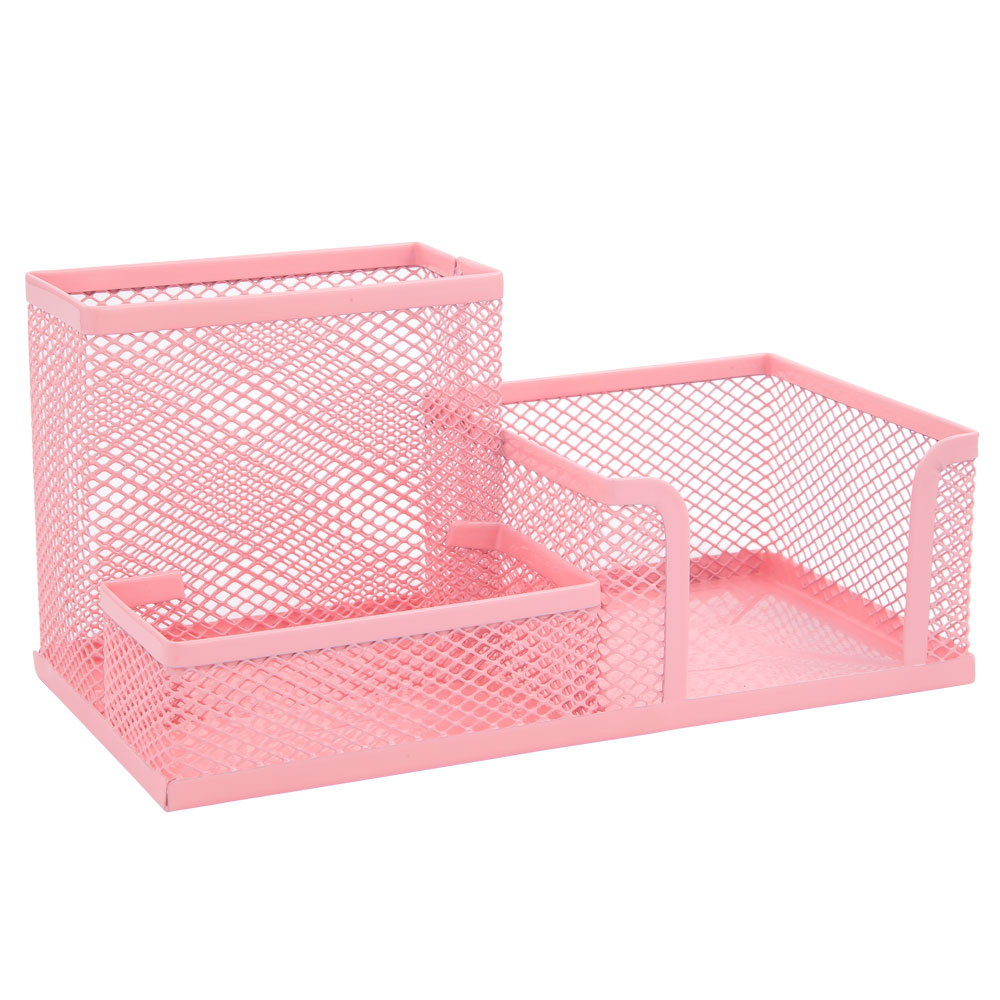 Starplast Organizador de Escritorio metálico. 3 colores Pastel.