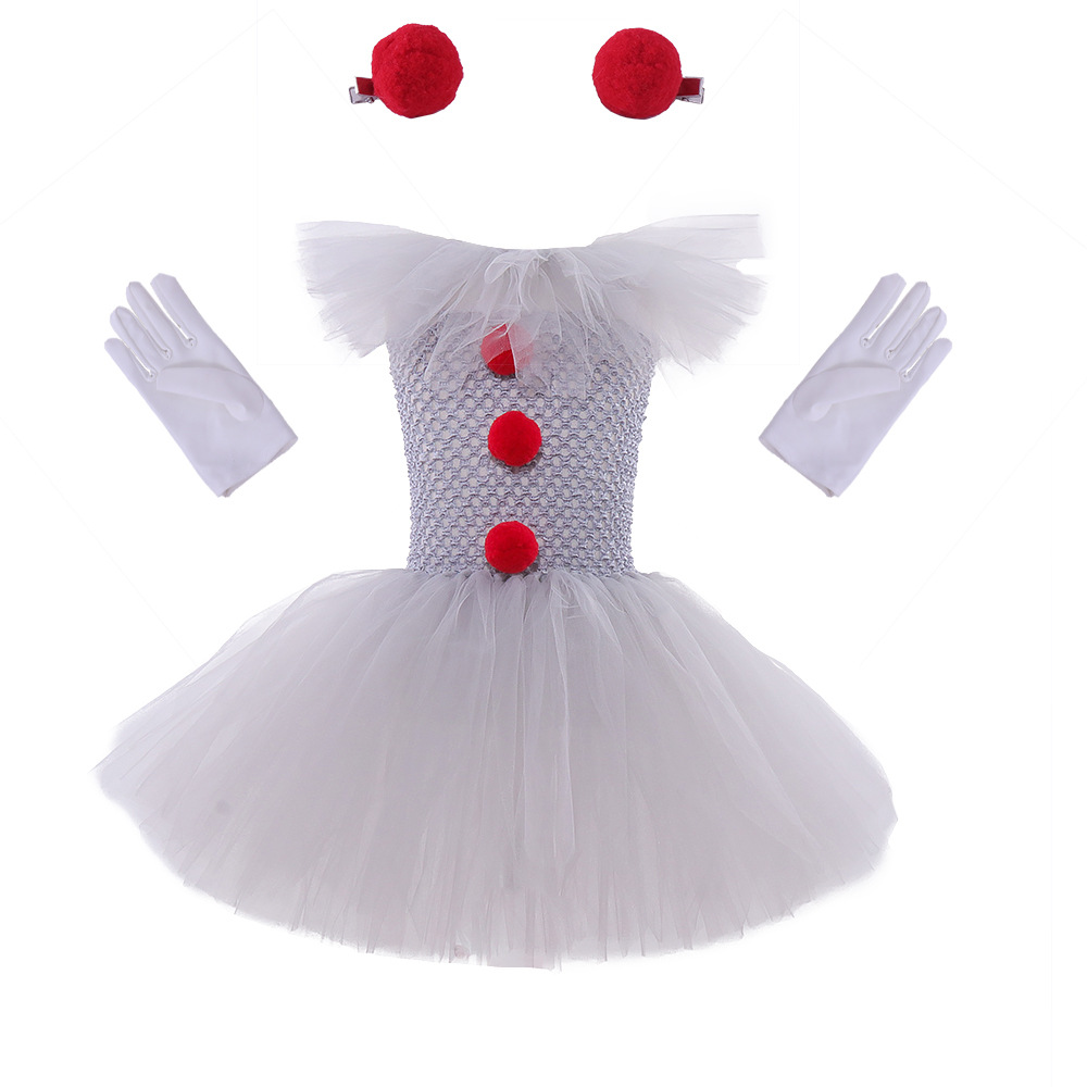Conjunto de disfraz de malla para niños, vestido de princesa, disfraz de actuación infantil de Halloween