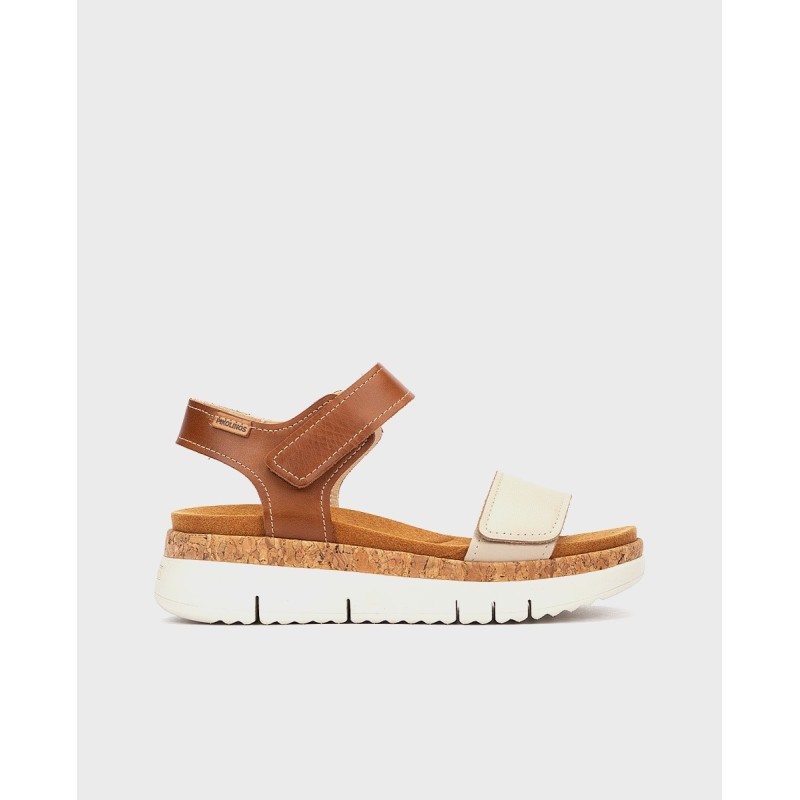 PIKOLINOS 0940C1 807  38471 26V SANDALIA DOS VELCROS MARFIL