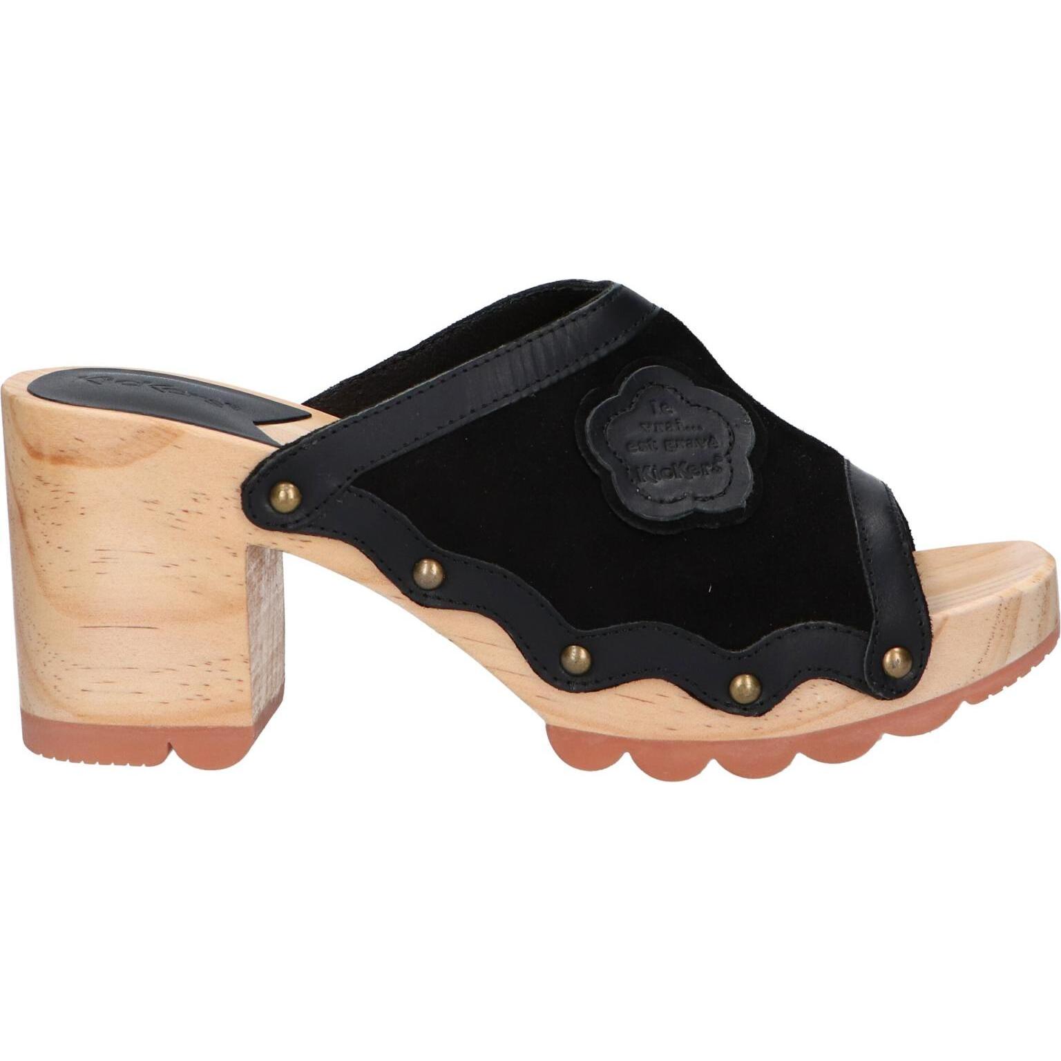 Kickers women's sandals 895170 -50 kick woodstok 8 noir
