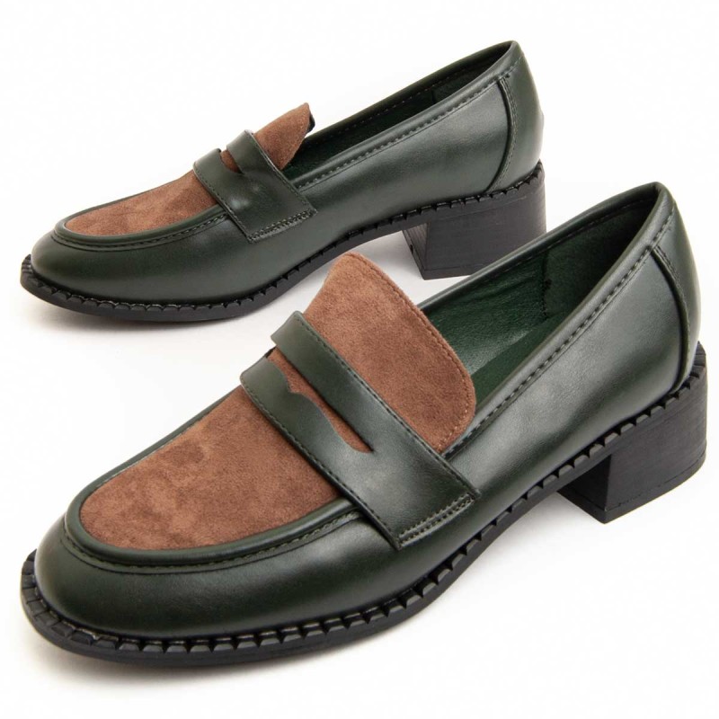 Mocasín De Tacón Para Mujer. Montevita Moccavita17 94036