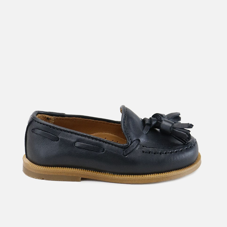 Mocasines Borlas Piel Negro Sibaritas | Eli 1957