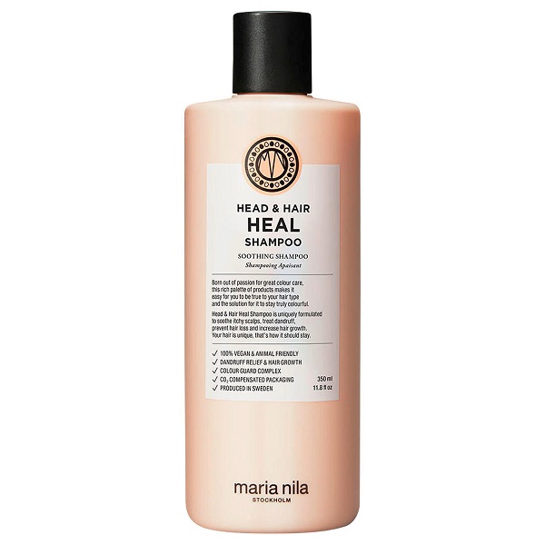 MARIA NILA HEAD & HAIR HEAL SHAMPOO. champú calmante y estimulante del crecimiento del cabello