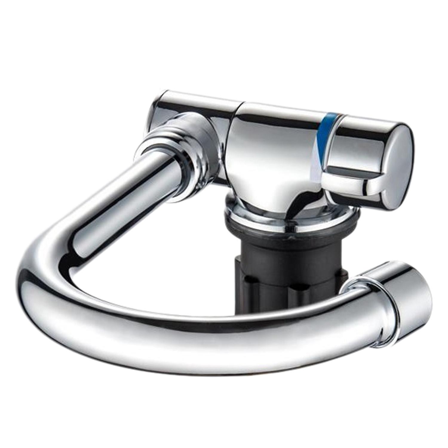 CA Grifo de La Cocina plegable 360 grados rotación fregadero Grifo de Agua Sola Manija fría y Agua Caliente mezclador Fauci
