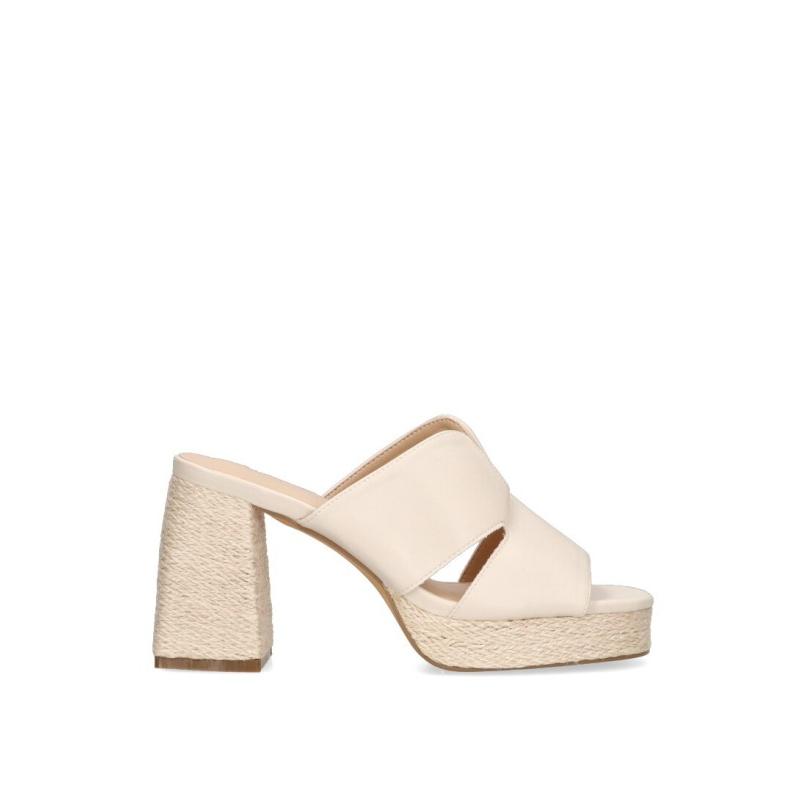 Sandalia Weekend Etika - Mujer - Tacón Alto - Modelo 30009 - Color Beige