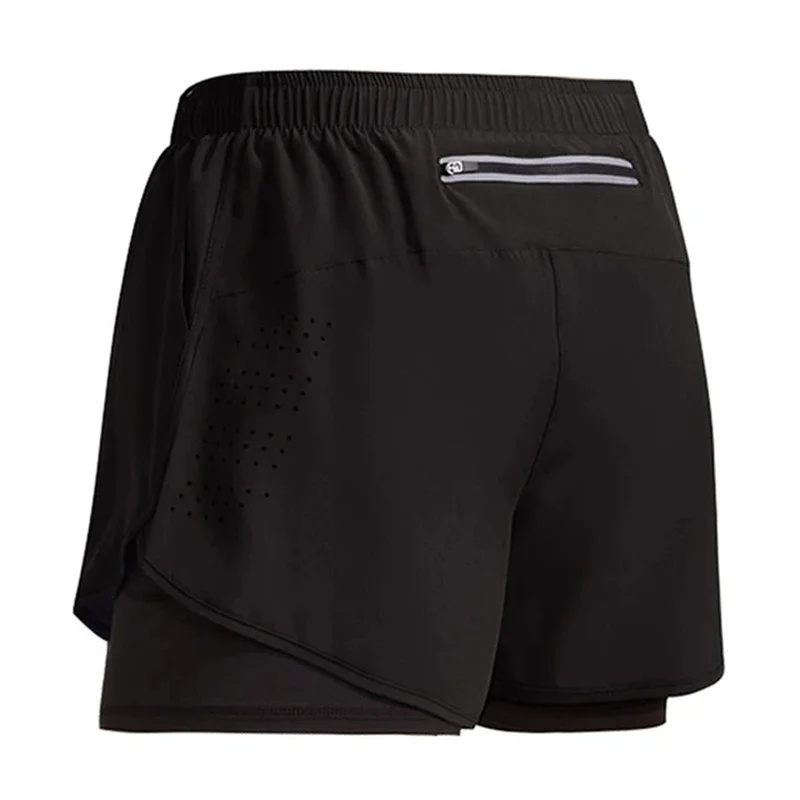 TK Pantalones cortos de Corver para hombre Secado rápido Entrenamiento de fitness Ventilado Doble Capa