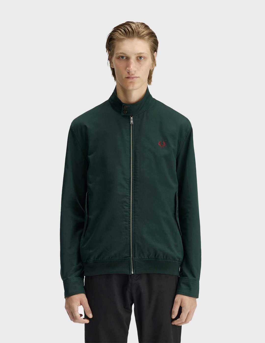 Fred Perry Harrington chaqueta verde para hombre
