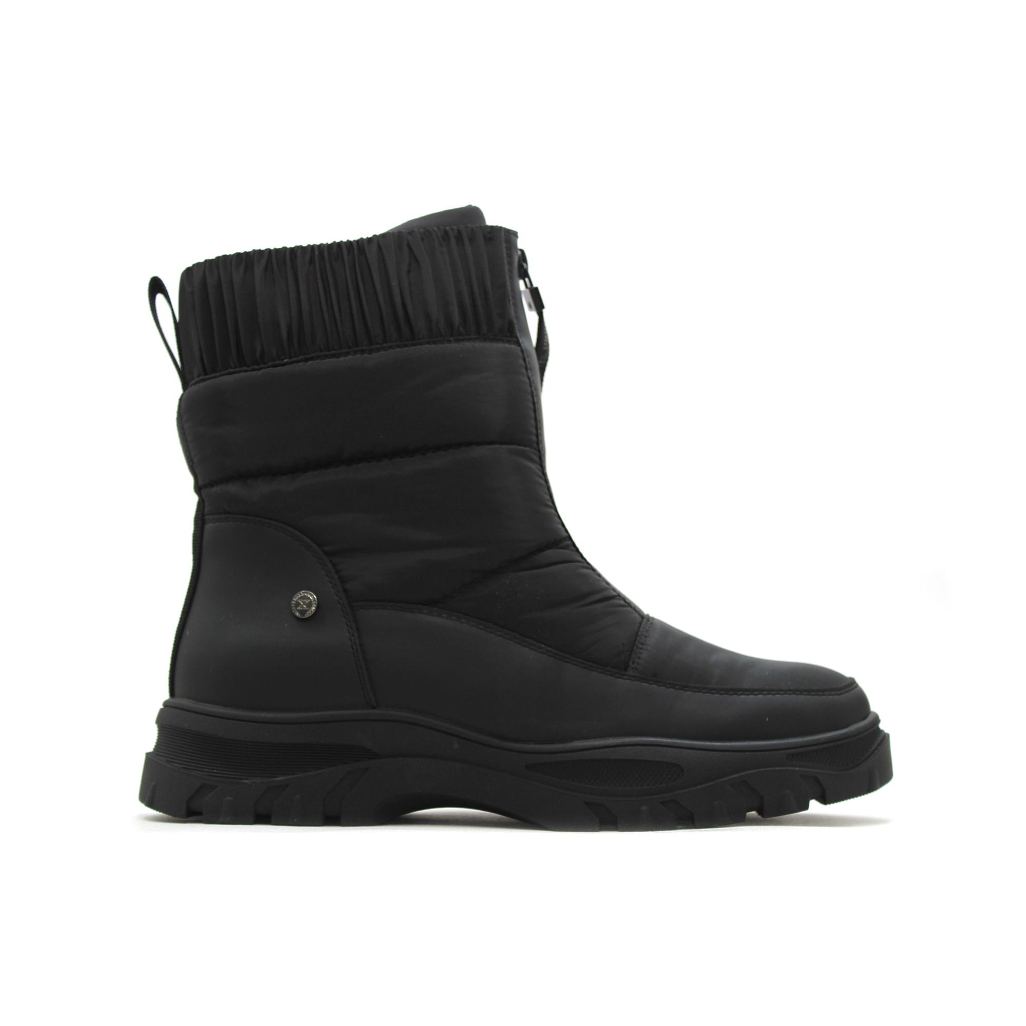 Xti 144450 Bota con plataforma de 4.5cm,media caña,casual,clásica,sencilla,color liso,cremallera frontal para señora