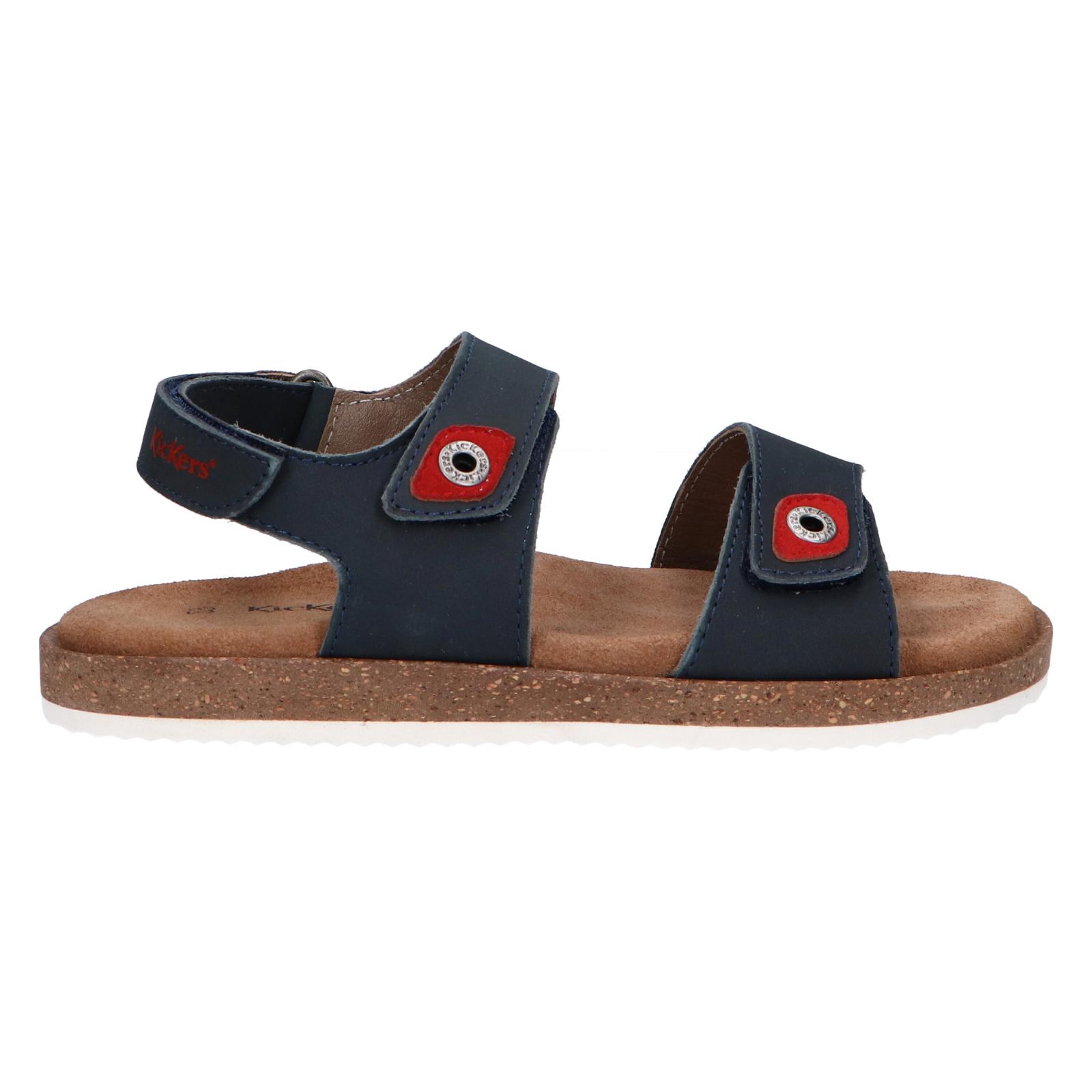 Kickers boy's sandals 694903 -30 first 102 marine rouge