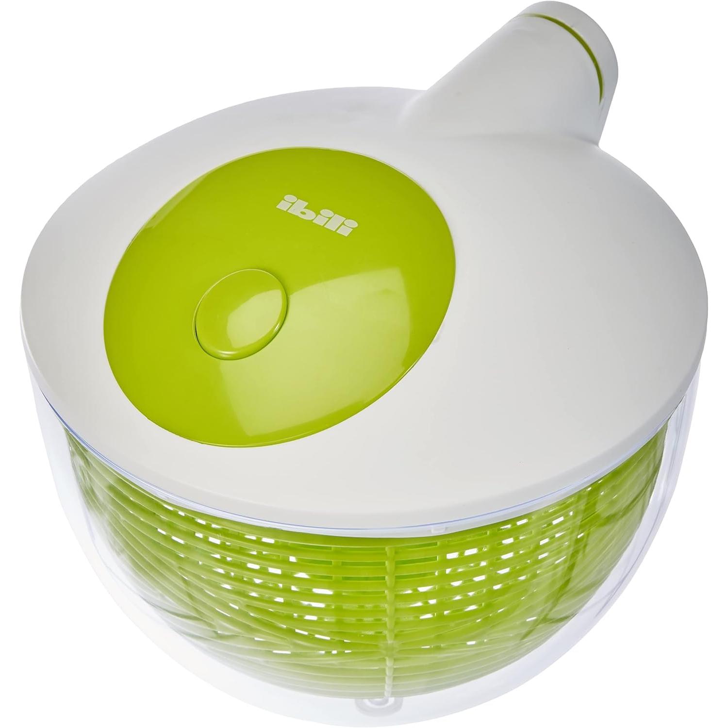 Ibili CENTRIFUGADORA Essential Mini 20 CM, Stainless Steel, White/Green, 20 x 20 x 5 cm